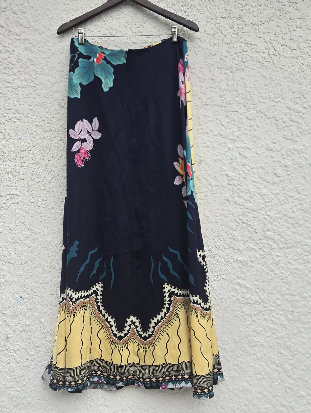 ETRO Italy Floral Border Print Maxi Skirt | Viscose Boho Resortwear IT 44 US 8 - Picture 7 of 13